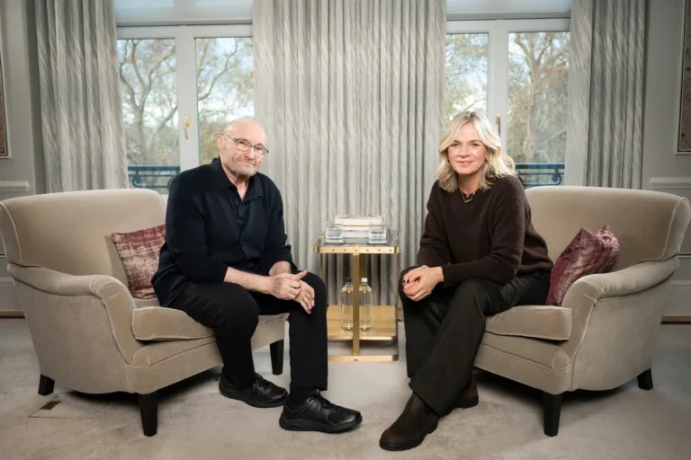 Phil Collins met Zoe Ball