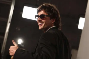 Jacob Elordi op de 2026 Vanity Fair Oscar party in Los Angeles, California.