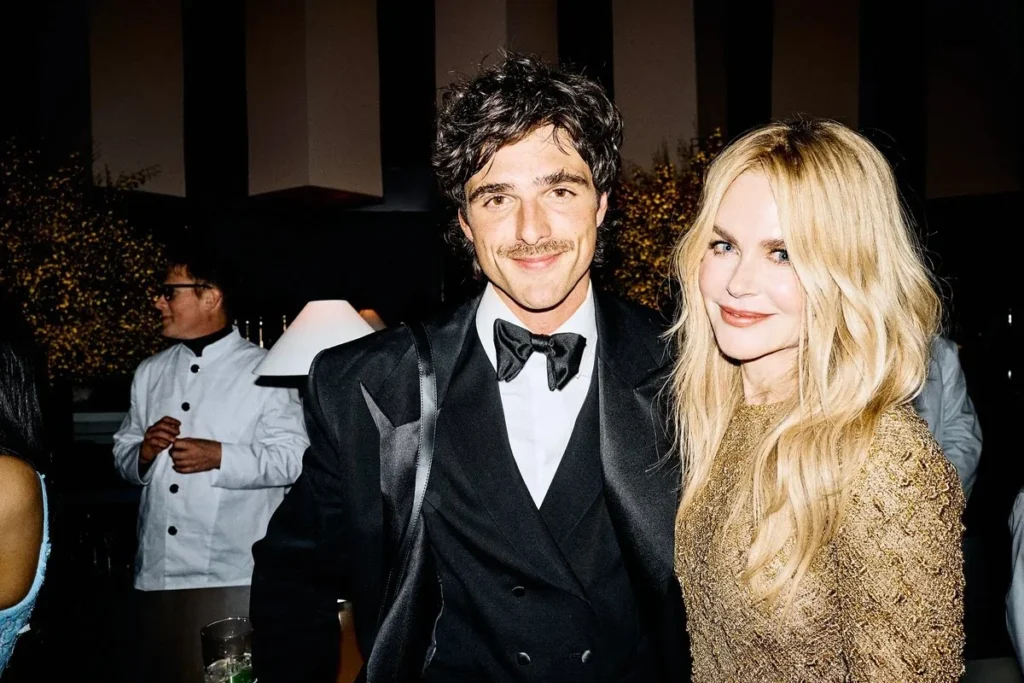 Jacob Elordi met Nicole Kidman op de Oscars 2026 Vanity Fair afterparty.