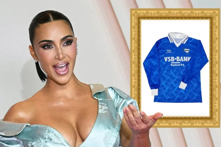 Kim Kardashian verkoopt voetbalshirt van Nederlandse amateurclub.