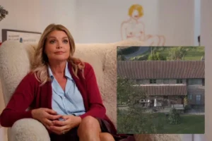 Goedele Liekens (63) toont in ‘Komen eten’ haar statige landhuis en riante tuin in Dilbeek. Gasten Joris Brys, Frank Boeckx en Sarah Vandeursen zijn onder de indruk van de trofeeënkast, verborgen kelder en dieren.