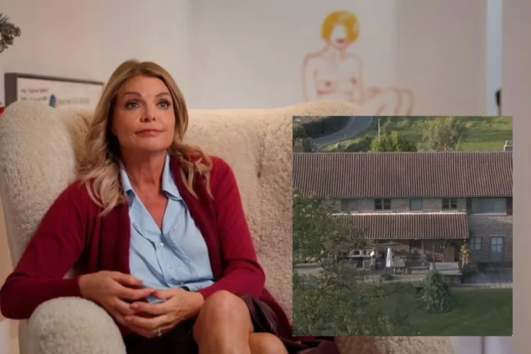 Goedele Liekens (63) toont in ‘Komen eten’ haar statige landhuis en riante tuin in Dilbeek. Gasten Joris Brys, Frank Boeckx en Sarah Vandeursen zijn onder de indruk van de trofeeënkast, verborgen kelder en dieren.