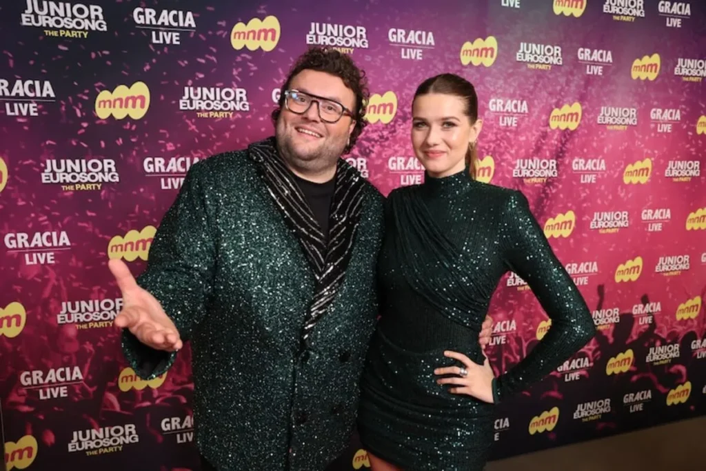 Manu Van Acker en Charlotte Sieben bij Junior Eurosong.