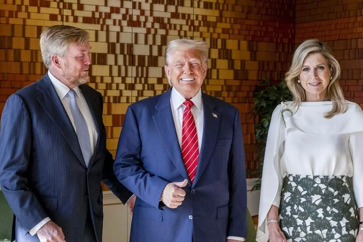 Koning Willem-Alexander en Máxima hebben president Trump te gast in Huis ten Bosch.
